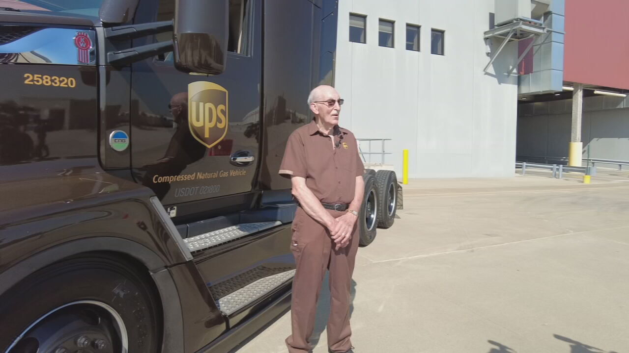 UPS driver Cleveland 'Cleve' Francis retirement party